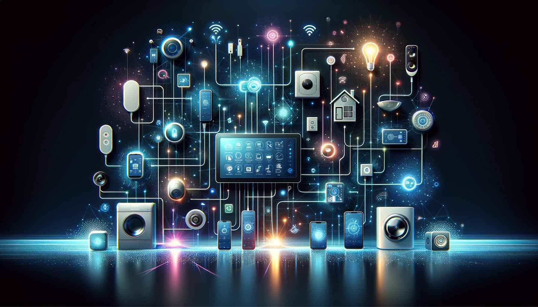 Control4 – interconnected Stylized image representing the connectivity of Control4