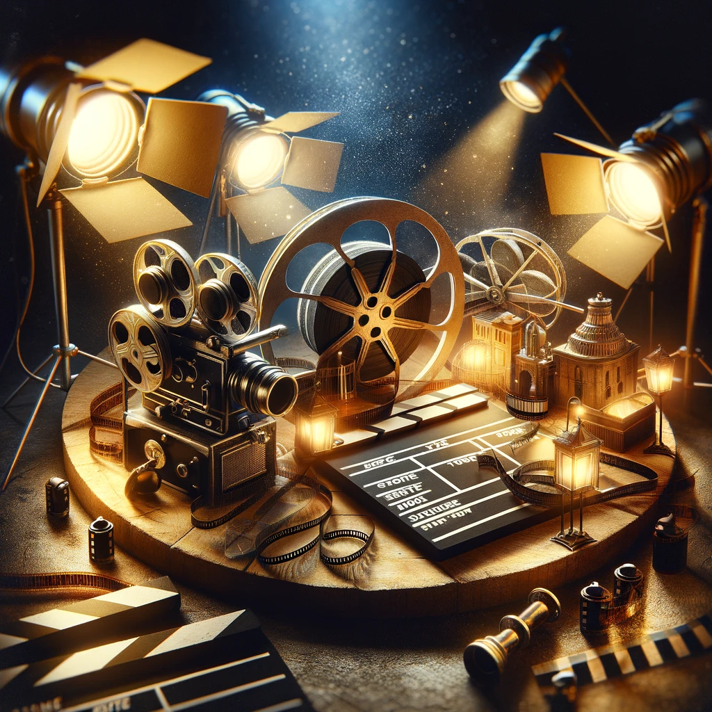 Cinema elements to decorate a home theater